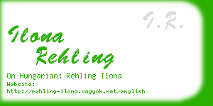 ilona rehling business card